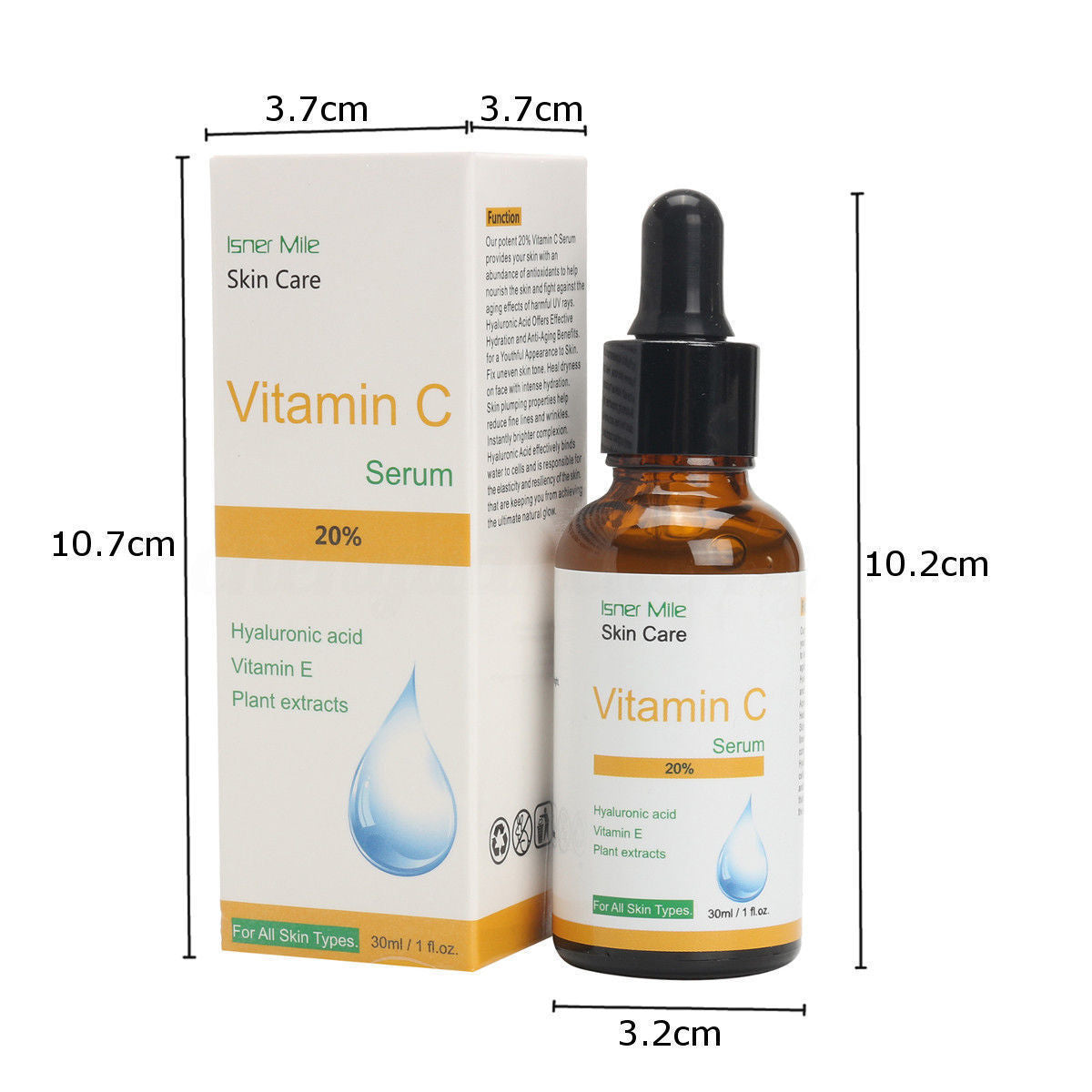 Vitamin C undiluted skin care products